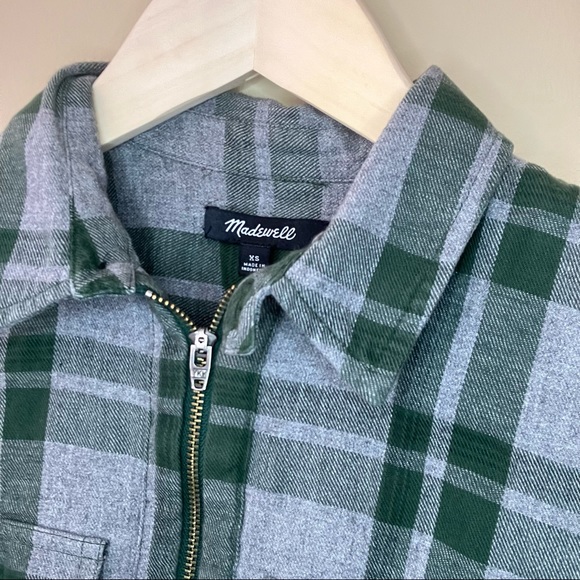 Madewell half-zip flannel shirt - Picture 1 of 4